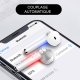 Ecouteurs Sans Fil Bluetooth Argent argent Illumination de paris Ecriture Tendance et Design La Coque Francaise.