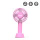 Ventilateur et haut parleur bluetooth - Rose