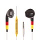 Ecouteurs nouvelle génération Allemagne avec commande et micro mini jack 3.5 mm