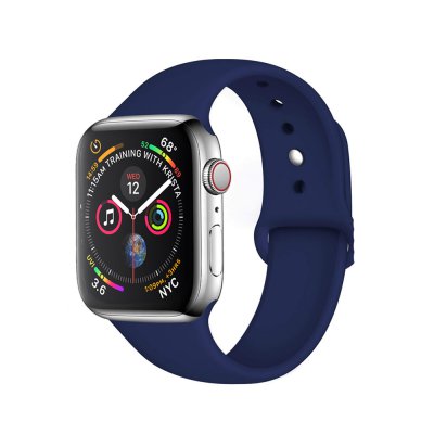 Bracelet 42/44 mm compatible avec Apple Watch silicone - Bleu Marine