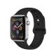 Bracelet 38/40 mm compatible avec Apple Watch silicone - Noir