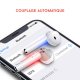 Ecouteurs Sans Fil Bluetooth Argent argent Attrape rêve pastel Ecriture Tendance et Design Evetane.