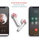 Ecouteurs Sans Fil Bluetooth Rose Gold rose gold Orchidées Ecriture Tendance et Design Evetane.