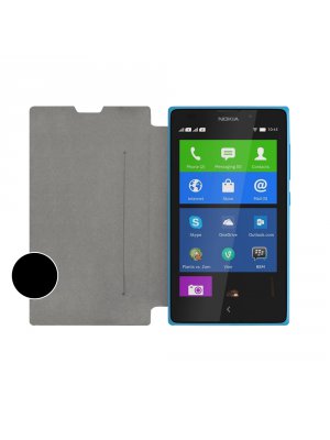 SWISS CHARGER Etui folio slim noir pour Nokia Lumia XL