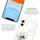 Coque iPhone 11 silicone transparente Pissenlit ultra resistant Protection housse Motif Ecriture Tendance Evetane