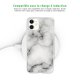 Coque iPhone 11 silicone transparente Marbre blanc ultra resistant Protection housse Motif Ecriture Tendance Evetane