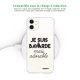 Coque iPhone 11 silicone transparente Bavarde Mais Adorable ultra resistant Protection housse Motif Ecriture Tendance Evetane