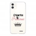 Coque iPhone 11 silicone transparente Chiante mais princesse ultra resistant Protection housse Motif Ecriture Tendance Evetane