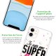 Coque iPhone 11 silicone transparente Super Maman ultra resistant Protection housse Motif Ecriture Tendance Evetane