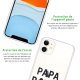 Coque iPhone 11 silicone transparente Papa poule ultra resistant Protection housse Motif Ecriture Tendance Evetane