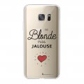 Coque Samsung Galaxy S7 360 intégrale transparente Blonde mais jalouse Tendance La Coque Francaise.