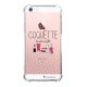 Coque iPhone 5/5S/SE anti-choc souple angles renforcés transparente Coquette La Coque Francaise