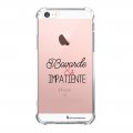 Coque iPhone 5/5S/SE anti-choc souple angles renforcés transparente Bavarde et impatiente La Coque Francaise