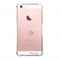 Coque iPhone 5/5S/SE anti-choc souple angles renforcés transparente Bavarde impatiente blanc La Coque Francaise