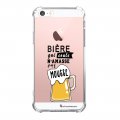 Coque iPhone 5/5S/SE anti-choc souple angles renforcés transparente Bière qui Coule La Coque Francaise