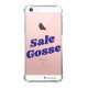 Coque iPhone 5/5S/SE anti-choc souple angles renforcés transparente Sale gosse bleu La Coque Francaise