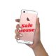 Coque iPhone 5/5S/SE anti-choc souple angles renforcés transparente Sale gosse rouge La Coque Francaise