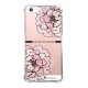 Coque iPhone 5/5S/SE anti-choc souple angles renforcés transparente Rose Pivoine La Coque Francaise