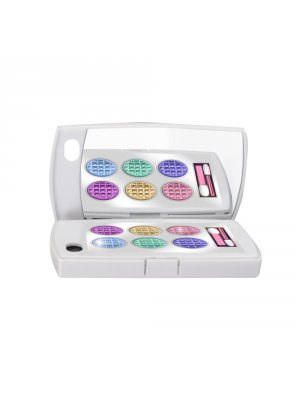 Coque blanche palette de maquillage et miroir pour iPhone 4/4S