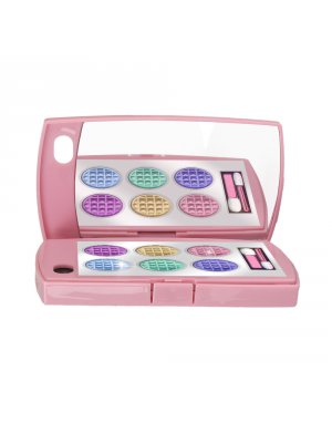 Coque rose palette de maquillage et miroir pour iPhone 4/4S