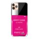 Coque iPhone 11 Pro silicone transparente Vernis Rose ultra resistant Protection housse Motif Ecriture Tendance Evetane