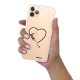 Coque iPhone 11 Pro Max silicone transparente Coeur love ultra resistant Protection housse Motif Ecriture Tendance Evetane