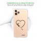 Coque iPhone 11 Pro Max silicone transparente Coeur love ultra resistant Protection housse Motif Ecriture Tendance Evetane