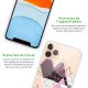 Coque iPhone 11 Pro Max silicone transparente Triangles Design ultra resistant Protection housse Motif Ecriture Tendance Evetane