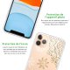 Coque iPhone 11 Pro Max silicone transparente Flocon mandala ultra resistant Protection housse Motif Ecriture Tendance Evetane