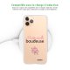 Coque iPhone 11 Pro Max silicone transparente Mademoiselle boudeuse ultra resistant Protection housse Motif Ecriture Tendance Evetane
