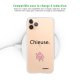 Coque iPhone 11 Pro Max silicone transparente Chieuse ultra resistant Protection housse Motif Ecriture Tendance Evetane