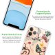 Coque iPhone 11 Pro Max silicone transparente Serpents et fleurs ultra resistant Protection housse Motif Ecriture Tendance Evetane