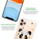 Coque iPhone 11 Pro Max silicone transparente Panda Géométrique ultra resistant Protection housse Motif Ecriture Tendance Evetane