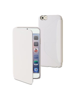 Muvit Etui Easy Folio Blanc Pour Apple Iphone 6+/6s+**