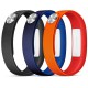 Pack de 3 bracelets orange, bleu et noir taille L pour Sony SmartBand