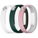 Pack de 3 bracelets vert, rose et blanc taille L pour Sony SmartBand