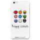Moxie coque Smiley Happy Colors White pour Apple iPhone 6 4.7