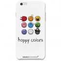 Moxie coque Smiley Happy Colors White pour Apple iPhone 6 et 6S 