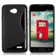 Coque silicone S line Minigel noire Bi-Matières pour LG L70