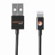 Mocca chargeur allume cigare noir USB 2.1 + cable USB LIGHTNING MFI