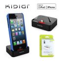KiDiGi Station d'accueil noir pour iPhone 6 / 5 / 5S /5C avec licence Apple (MFI)