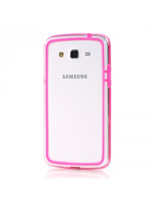 Bumper bi-matière rose pour Samsung Galaxy Grand 2