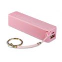Mini batterie rose clair porte-clé Power Bank 4600 mAh