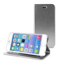 PURO étui livre gris avec porte carte pour Apple iPhone 6 et 6S 