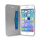 PURO housse iPhone "livre" 6 4.7" avec rangement carte type CB gris