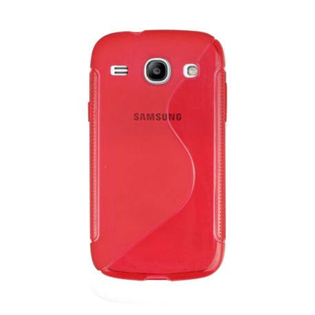 Coque silicone S line Minigel rouge Bi-Matières pour Samsung Galaxy Core Plus