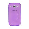 Coque silicone S line Minigel violet Bi-Matières pour Samsung Galaxy Core Plus