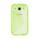Coque silicone S line Minigel vert Bi-Matières pour Samsung Galaxy Core Plus