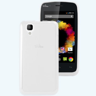 Mocca coque gel blanc transparent pour Wiko Sunset