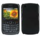 Muvit Coque arriere noire glossy avec protege ecran compatible pour BlackBerry 8520 et 9300 Curve
